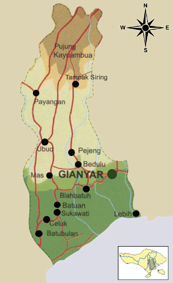 Gianyar Map