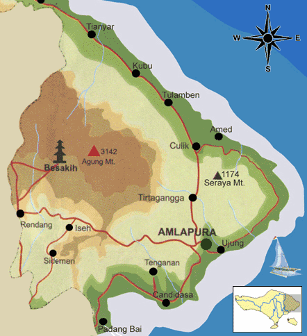 Karangasem  Map