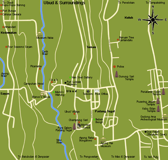 Ubud  Map